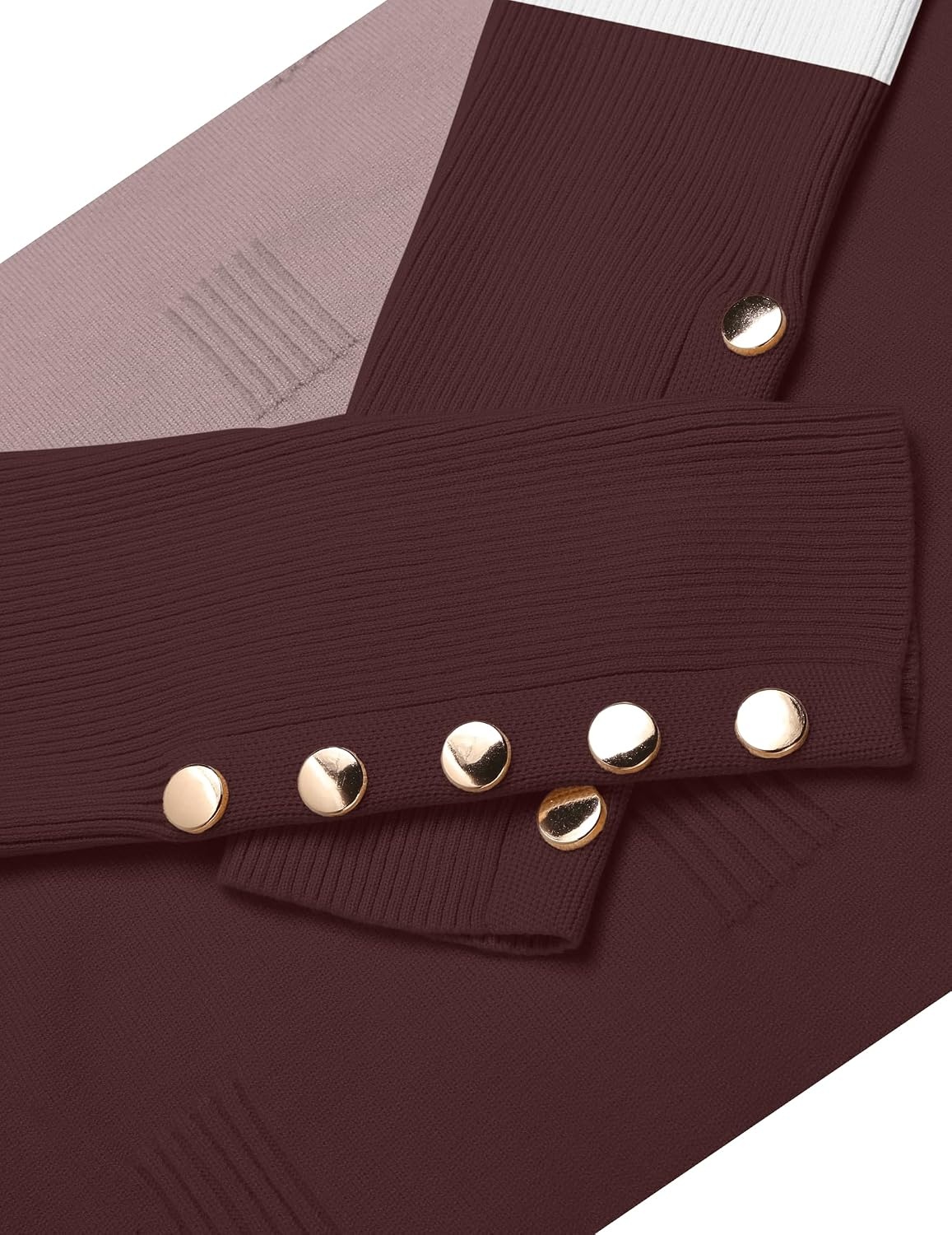 image:imageZeagoo Womens V Neck Sweaters Long Sleeve Lightweight with Buttons OufitsCchocolate Brown
