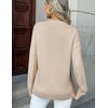 Zeagoo Fall Sweaters for Women 2026 Long Sleeve Crewneck Ribbed Knit Pullover Sweater Loose Fit Basic Jumper Tops(A Warm Apricot)