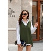 Zeagoo Sweater Vest Women Sleeveless V Neck Oversized Pullover Knitted Tops 2026 Fall Outfits(Army Green)