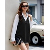 Zeagoo Sweater Vest Women Sleeveless V Neck Oversized Pullover Knitted Tops 2026 Fall Outfits(Black)