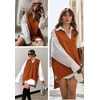 Zeagoo Sweater Vest Women Sleeveless V Neck Oversized Pullover Knitted Tops 2026 Fall Outfits(Caramel)