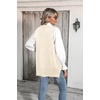 Zeagoo Sweater Vest Women Sleeveless V Neck Oversized Pullover Knitted Tops 2026 Fall Outfits(Cream)