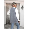 Zeagoo Sweater Vest Women Sleeveless V Neck Oversized Pullover Knitted Tops 2026 Fall Outfits(Grey)