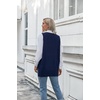 Zeagoo Sweater Vest Women Sleeveless V Neck Oversized Pullover Knitted Tops 2026 Fall Outfits(Navy Blue)