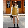 Zeagoo Sweater Vest Women Sleeveless V Neck Oversized Pullover Knitted Tops 2026 Fall Outfits(Yellow)