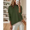 Zeagoo Sweaters for Women Fall Outfits Trendy 2026 Long Sleeve Shirts Bussiness Casual Knit Pullover Sweater Tops(Army Green)
