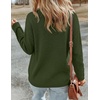 Zeagoo Sweaters for Women Fall Outfits Trendy 2026 Long Sleeve Shirts Bussiness Casual Knit Pullover Sweater Tops(Army Green)