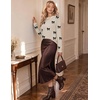 Zeagoo Sweaters for Women Fall Outfits Trendy 2026 Long Sleeve Shirts Bussiness Casual Knit Pullover Sweater Tops(Bow-khaki)