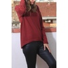 Zeagoo Sweaters for Women Fall Outfits Trendy 2026 Long Sleeve Shirts Bussiness Casual Knit Pullover Sweater Tops(B-solid Red Long Sleeve)