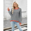 Zeagoo Sweaters for Women Fall Outfits Trendy 2026 Long Sleeve Shirts Bussiness Casual Knit Pullover Sweater Tops(B-striped Black)