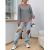 Zeagoo Sweaters for Women Fall Outfits Trendy 2026 Long Sleeve Shirts Bussiness Casual Knit Pullover Sweater Tops(B-striped Black)