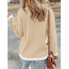Zeagoo Sweaters for Women Fall Outfits Trendy 2026 Long Sleeve Shirts Bussiness Casual Knit Pullover Sweater Tops(Color Block 1 Long Sleeve)