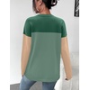 Zeagoo Sweaters for Women Fall Outfits Trendy 2026 Long Sleeve Shirts Bussiness Casual Knit Pullover Sweater Tops(Color Block 3 Green)