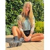 Zeagoo Sweaters for Women Fall Outfits Trendy 2026 Long Sleeve Shirts Bussiness Casual Knit Pullover Sweater Tops(Color Block 3 Green)