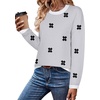 Zeagoo Sweaters for Women Fall Outfits Trendy 2026 Long Sleeve Shirts Bussiness Casual Knit Pullover Sweater Tops(Floral Black)