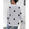 Zeagoo Sweaters for Women Fall Outfits Trendy 2026 Long Sleeve Shirts Bussiness Casual Knit Pullover Sweater Tops(Floral Black)