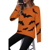 Zeagoo Sweaters for Women Fall Outfits Trendy 2026 Long Sleeve Shirts Bussiness Casual Knit Pullover Sweater Tops(Halloween)