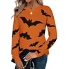 Zeagoo Sweaters for Women Fall Outfits Trendy 2026 Long Sleeve Shirts Bussiness Casual Knit Pullover Sweater Tops(Halloween)