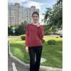 Zeagoo Sweaters for Women Long Sleeve Tops Soft Knit Crew Neck Pullover Sweater Lightweight Crochet 2026 Fall Outfits(A Wine Red)