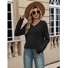 Zeagoo Sweaters for Women Long Sleeve Tops Soft Knit Crew Neck Pullover Sweater Lightweight Crochet 2026 Fall Outfits(Black)