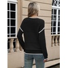 Zeagoo Sweaters for Women Long Sleeve Tops Soft Knit Crew Neck Pullover Sweater Lightweight Crochet 2026 Fall Outfits(Black B1)