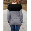 Zeagoo Sweaters for Women Long Sleeve Tops V Neck Outfits Fall Clothes(Colorblock Tz172)