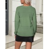 Zeagoo Sweaters for Women Long Sleeve Tops V Neck Outfits Fall Clothes(Lake Blue)