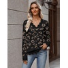 Zeagoo Women’s 2026 Fall V Neck Sweater Long Sleeve Lightweight Knit Tops(An620)
