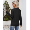 Zeagoo Women’s 2026 Fall V Neck Sweater Long Sleeve Lightweight Knit Tops(Black)
