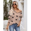 Zeagoo Women’s 2026 Fall V Neck Sweater Long Sleeve Lightweight Knit Tops(Z – Bow Khaki)