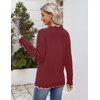 Zeagoo Women’s 2026 Fall V Neck Sweater Long Sleeve Lightweight Knit Tops(Z – Merry)
