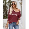 Zeagoo Women’s 2026 Fall V Neck Sweater Long Sleeve Lightweight Knit Tops(Z – Merry)