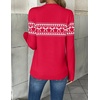 Zeagoo Women’s 2026 Fall V Neck Sweaters Long Sleeve Tops Fashion Clothing(Wj111-bowknot Red)