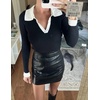 Zeagoo Womens 2026 Sweater Tops Long Sleeve V Neck Ribbed Knit Slim Fitted Casual Work Basic Shirts S-XXL(Pat2)