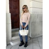 Zeagoo Womens Fall Sweaters Long Sleeve Crew Neck Ribbed Knit Pullover Tops(A Warm Apricot)