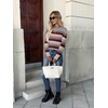 Zeagoo Womens Fall Sweaters Long Sleeve Crew Neck Ribbed Knit Pullover Tops(Colorblock 276)