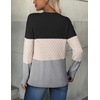 Zeagoo Womens Fall Sweaters Long Sleeve Crew Neck Ribbed Knit Pullover Tops(Colorblock 558)