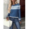 Zeagoo Womens Fall Sweaters Long Sleeve Crew Neck Ribbed Knit Pullover Tops(Jh732)