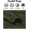 Zeagoo Womens Sweaters Cute Long Sleeve Off The Shoulder Pullover Tops Hollow Out Crochet Dressy Casual Outfits(A-army Green)