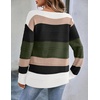Zeagoo Womens Sweaters Cute Long Sleeve Off The Shoulder Pullover Tops Hollow Out Crochet Dressy Casual Outfits(Multi-green)