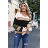 Zeagoo Womens Sweaters Cute Long Sleeve Off The Shoulder Pullover Tops Hollow Out Crochet Dressy Casual Outfits(Multi-green)