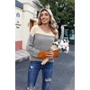 Zeagoo Womens Sweaters Cute Long Sleeve Off The Shoulder Pullover Tops Hollow Out Crochet Dressy Casual Outfits(Pat1)
