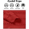 Zeagoo Womens Sweaters Cute Long Sleeve Off The Shoulder Pullover Tops Hollow Out Crochet Dressy Casual Outfits(Red)