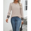 Zeagoo Womens Sweaters Long Sleeve Tops Classic Fall Clothes Crewneck Tops(Apricot-tz255)