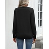Zeagoo Womens Sweaters Long Sleeve Tops Classic Fall Clothes Crewneck Tops(Black)