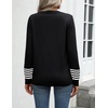 Zeagoo Womens Sweaters Long Sleeve Tops Classic Fall Clothes Crewneck Tops(Black-tz256)