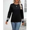 Zeagoo Womens Sweaters Long Sleeve Tops Classic Fall Clothes Crewneck Tops(Black-tz256)