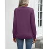 Zeagoo Womens Sweaters Long Sleeve Tops Classic Fall Clothes Crewneck Tops(Dark Purple)