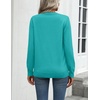 Zeagoo Womens Sweaters Long Sleeve Tops Classic Fall Clothes Crewneck Tops(Diving Blue)