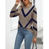 Zeagoo Womens Sweaters Long Sleeve Tops Classic Fall Clothes Crewneck Tops(Geometric Pattern-jh584)